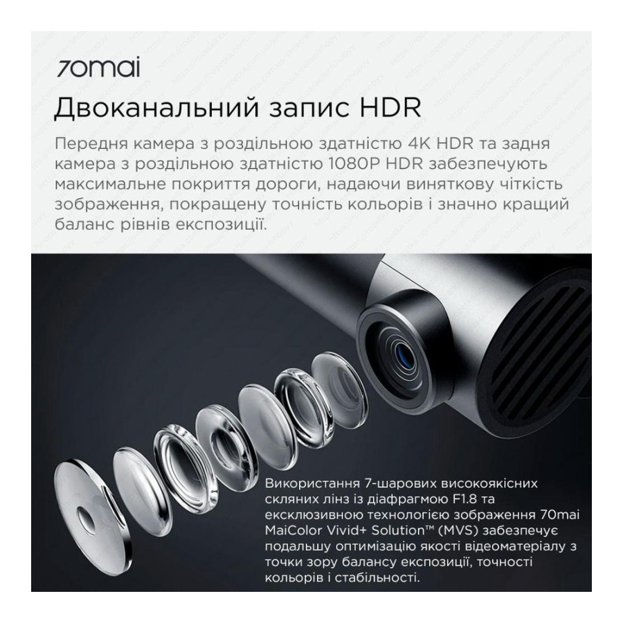 70mai Dash Cam A810S 4K