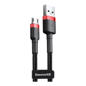 Baseus cafule Cable USB For Micro 2.4A 1M Red+Black (CAMKLF-B91)