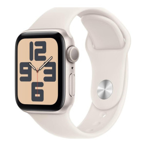 Apple Watch SE 2 GPS 44mm Starlight Alu. Case w. Starlight Sport Band - S/M (MXEU3)