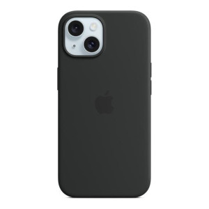 Apple iPhone 15 Silicone Case with MagSafe - Black (MT0J3) (OEM)