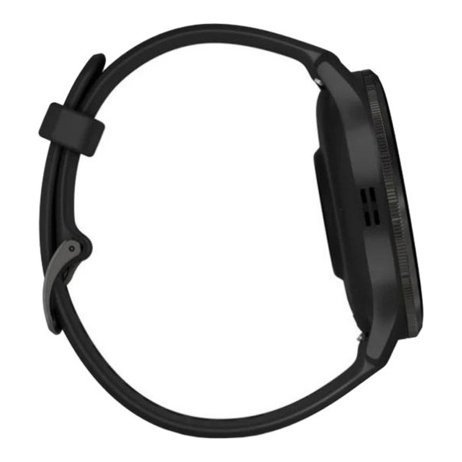 Garmin Venu 3 Slate Stainless Steel Bezel with Black Case and Silicone Band (010-02784-01/51)