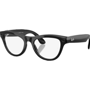 Ray-Ban Meta Skyler Gen 2 Standard Shiny Black Frame / Clear Lenses (RW4014 601/SB 52-20)