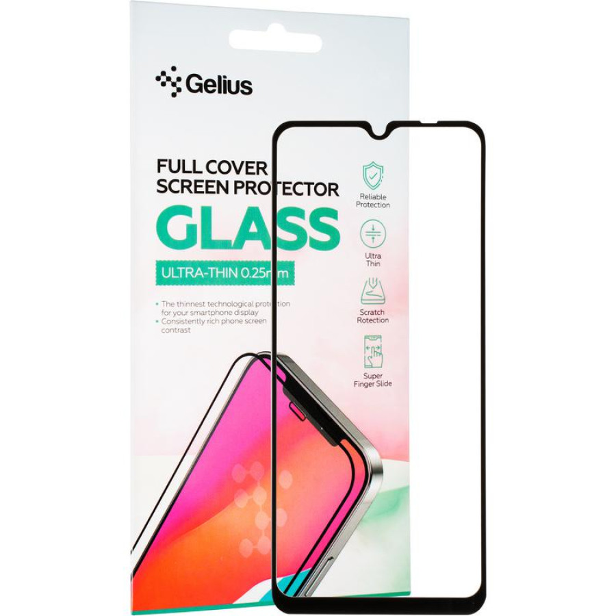 Защитное стекло Gelius Full Cover Ultra-Thin 0.25mm для Samsung A53(A536) (Black)