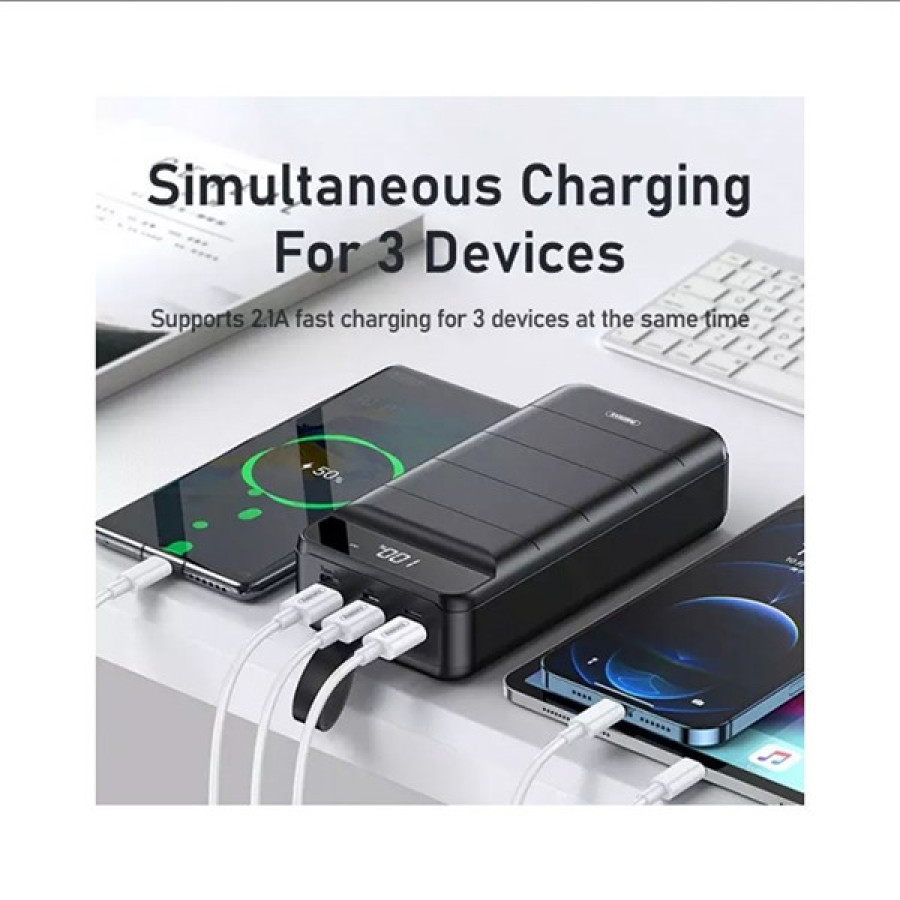 REMAX Powerbank Leader Series Fast Chaging 50000mAh RPP-185 Black