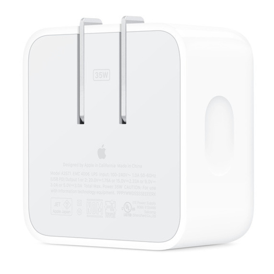 Apple 35W Dual USB-C Port Compact Power Adapter (MNWM3) US Plug (High Copy)