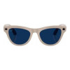 Ray-Ban Meta Skyler Gen2 Stand.Shiny Chalky Gray Frame/Clear to Sapphire Transit.Lenses RW4014 6700MF 52-20