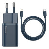 Baseus Super Si Quick Charger Type-C Lightning 20W Blue (TZCCSUP-B03)