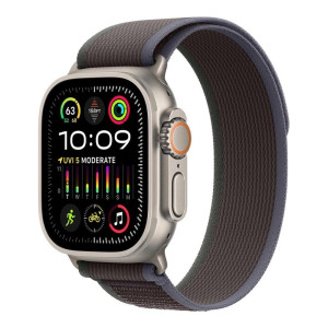 Apple Watch Ultra 2 GPS + Cellular 49mm Titanium Case with Blue/Black Trail Loop - S/M (MRF53)