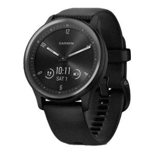 Garmin Vivomove Sport Black Case and S. Band w. Slate Accents (010-02566-00)
