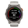 Garmin Fenix 7 Pro Sapphire Solar Titanium w. Fog Gray/Ember O. Band (010-02777-20/21)