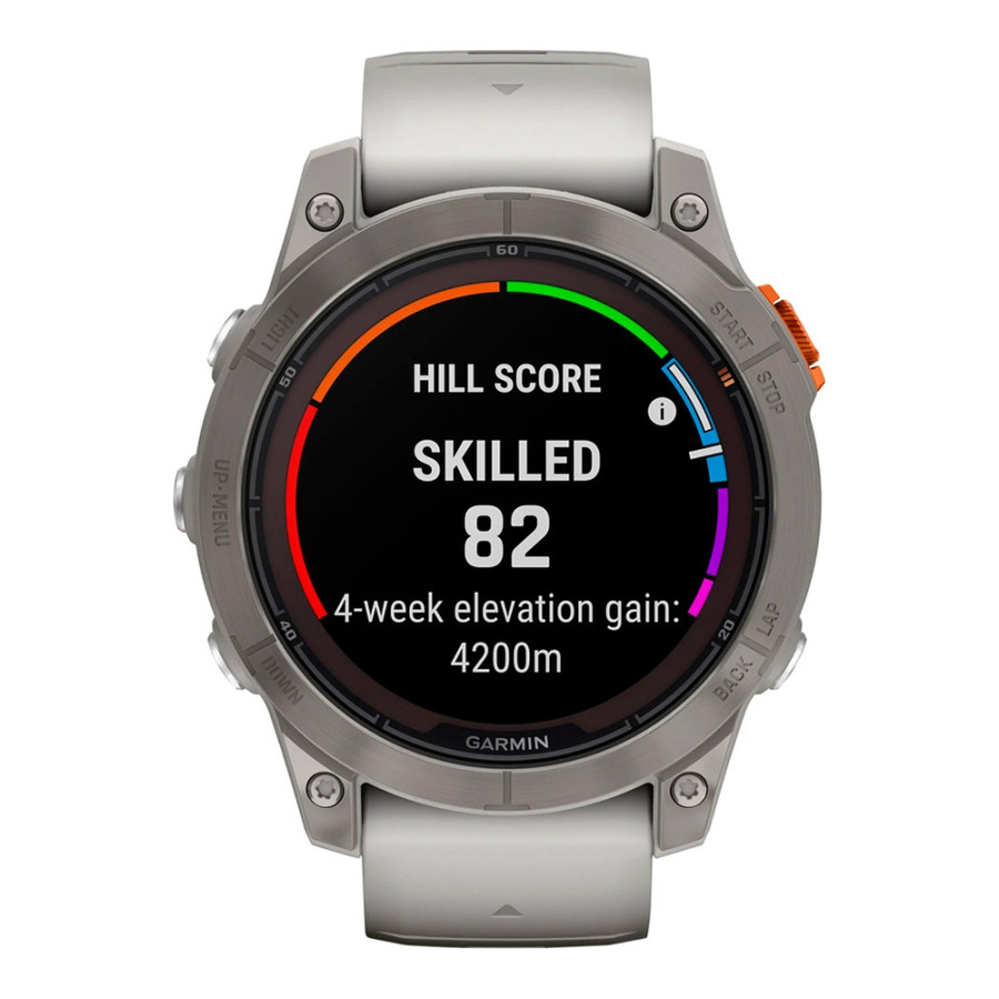 Garmin Fenix 7 Pro Sapphire Solar Titanium w. Fog Gray/Ember O. Band (010-02777-20/21)