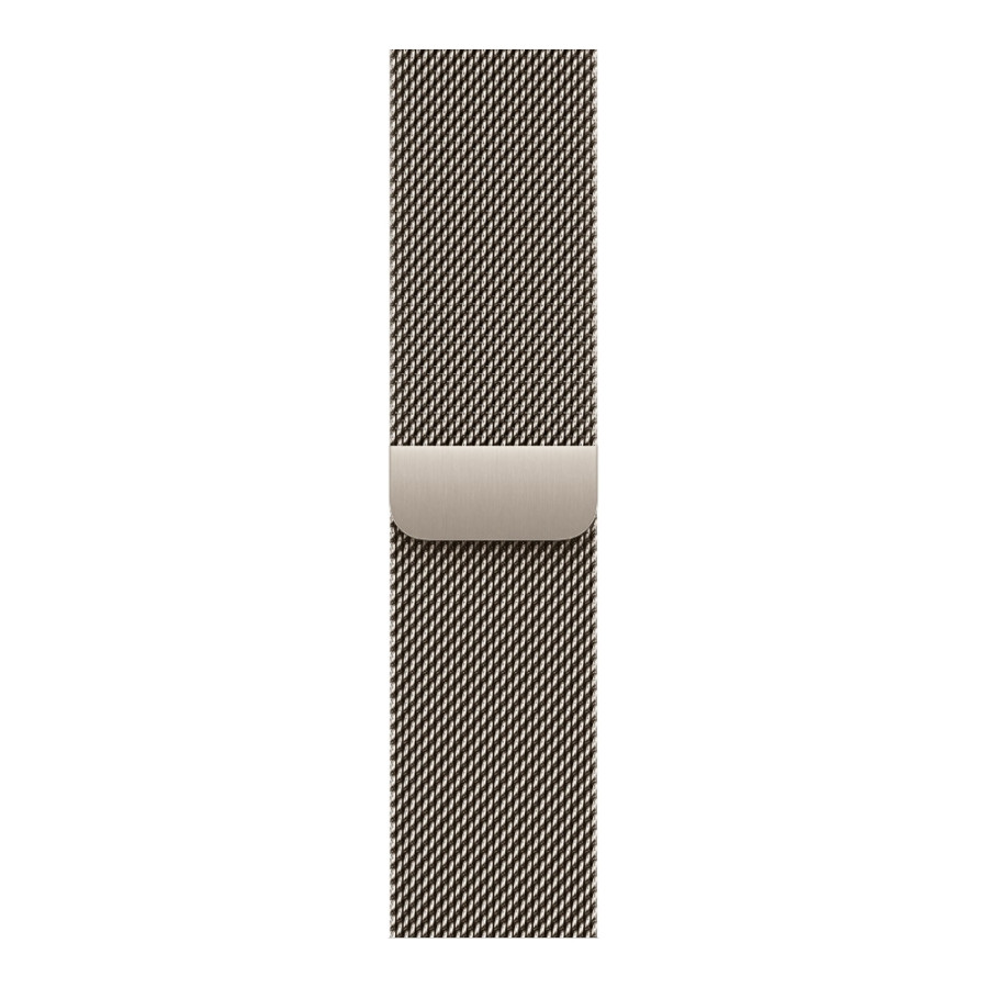 Apple Watch Series 10 GPS + Cellular 42mm Natural Titanium Case w. Natural Milanese Loop (MWXF3)