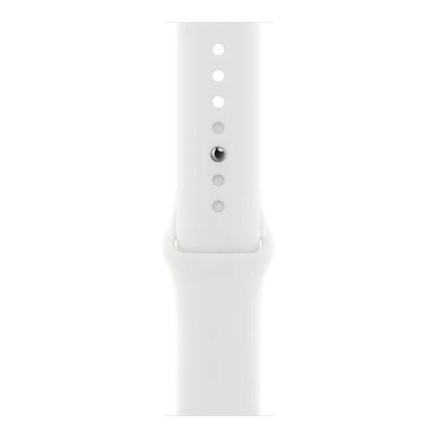Apple Watch SE 2 GPS 40mm Silver Aluminum Case with White Sport Band - S/M (MNT93)
