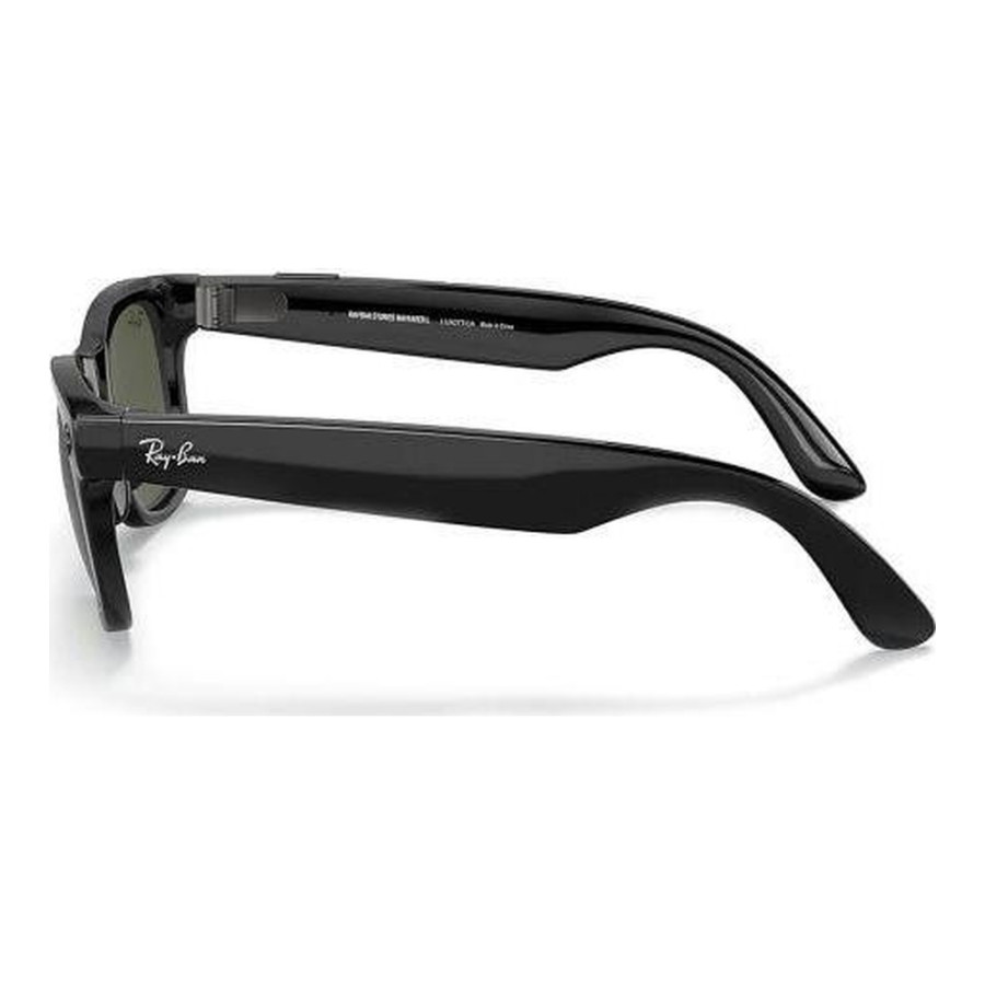 Ray-Ban Meta Wayfarer Shiny Black Frame Green Lenses (RW4006 601/71 50-22)