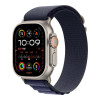 Apple Watch Ultra 2 GPS + Cellular 49mm Natural Titan. Case w. Navy Alpine Loop - Small (MYT33+MXMX3)