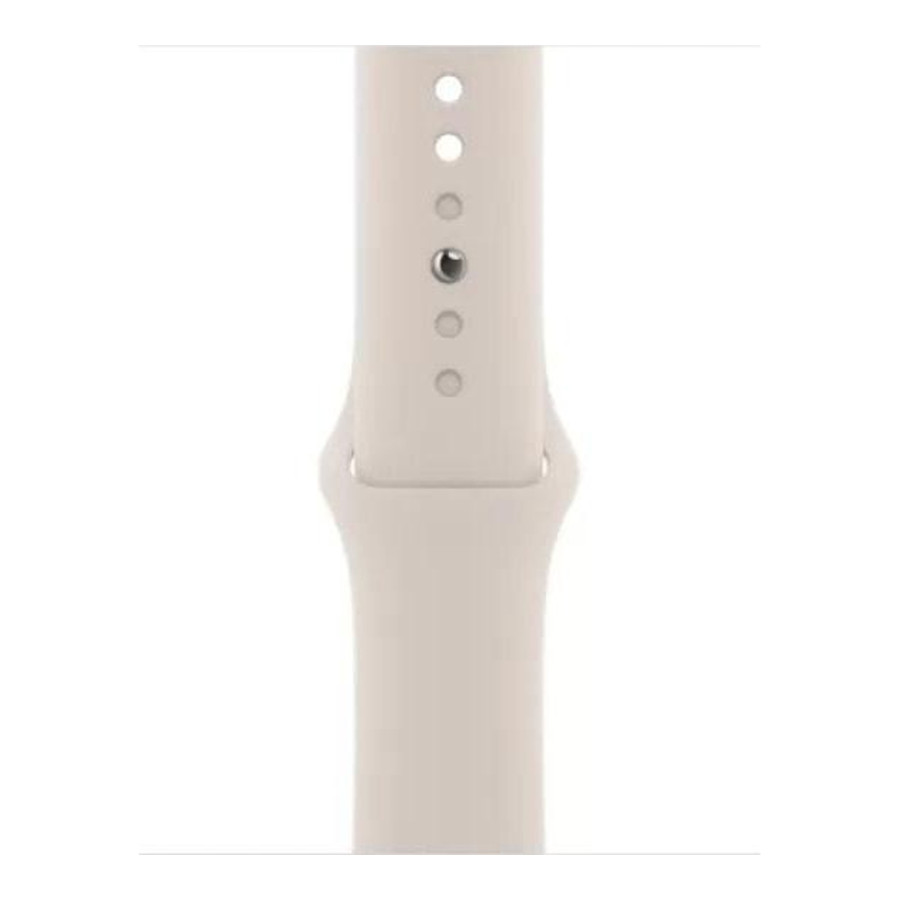 Apple Watch SE 2 GPS 44mm Starlight Aluminum Case with Starlight Sport Band (MNJX3)