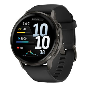 Garmin Venu 4 45 mm Slate with Black Silicone Band (010-03014-00/40)