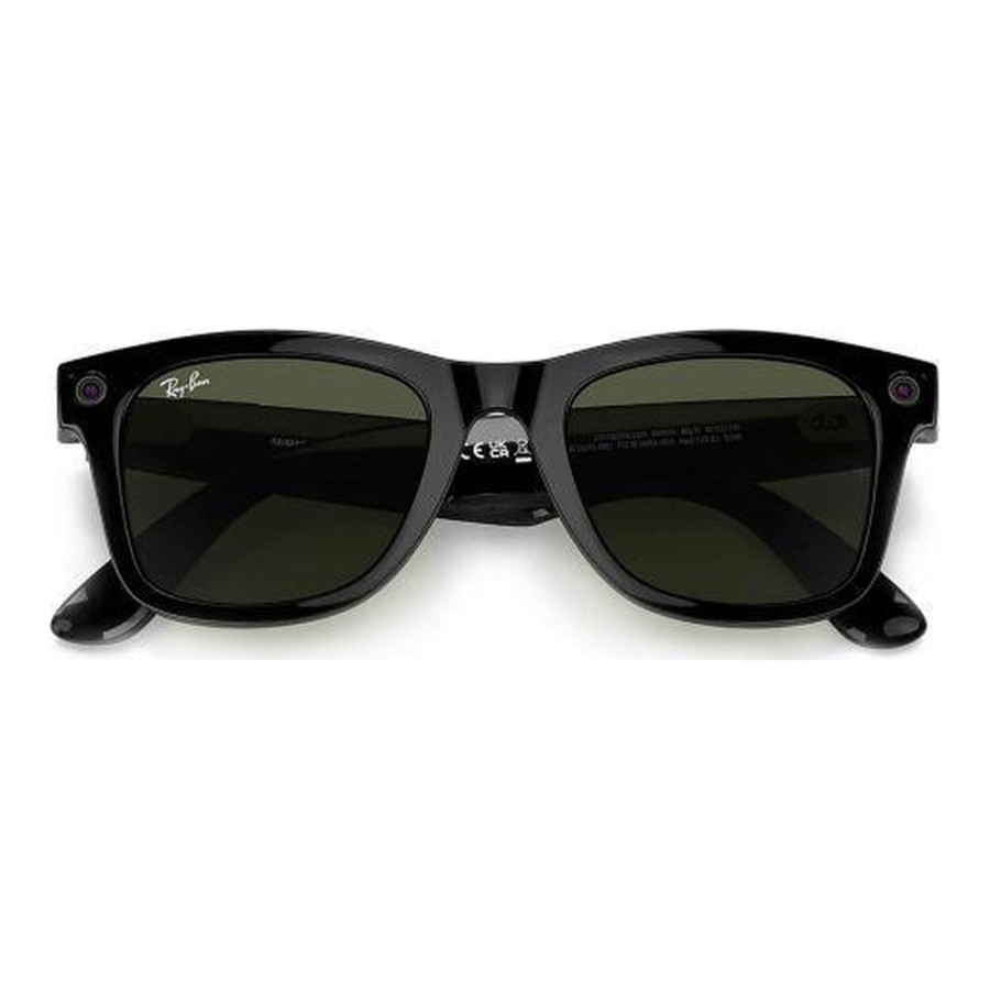 Ray-Ban Meta Wayfarer Shiny Black Frame Green Lenses (RW4006 601/71 50-22)