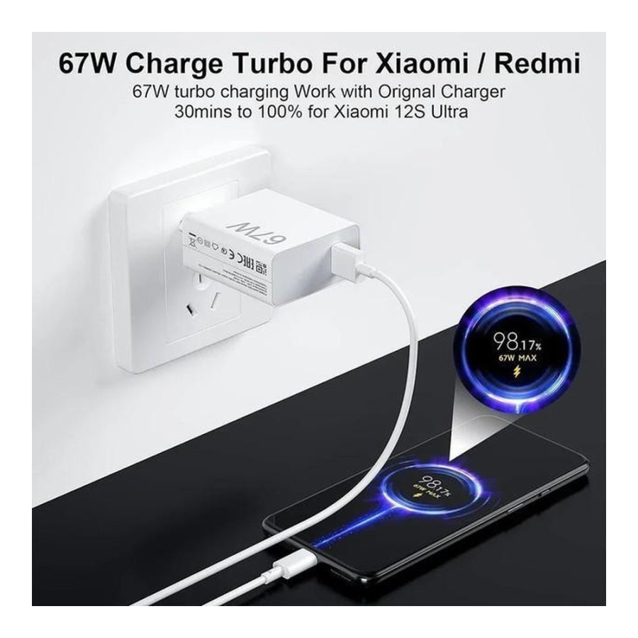 Xiaomi 67W HyperCharge White (BHR07SKEU)