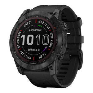 Garmin Fenix 7X Sapphire S. Black DLC Titanium w. Black Band (010-02541-22/23/45)