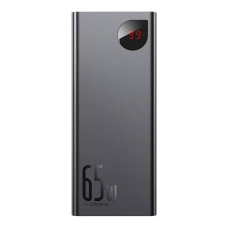 Baseus Adaman Metal Digital Display Quick Charge Power Bank 65W 20000mAh Black (PPIMDA-D01, PPADM-65S)