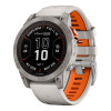 Garmin Fenix 7 Pro Sapphire Solar Titanium w. Fog Gray/Ember O. Band (010-02777-20/21)