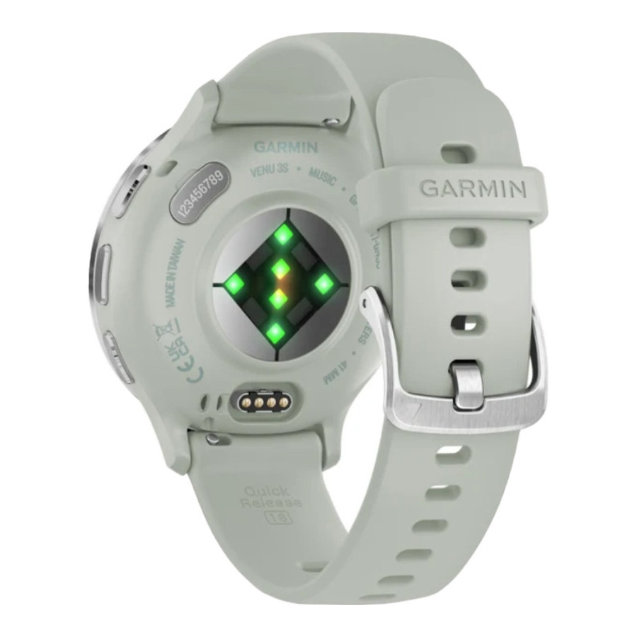 Garmin Venu 3S Silver S. Steel Bezel w. Sage Gray Case and S. Band (010-02785-01/51)
