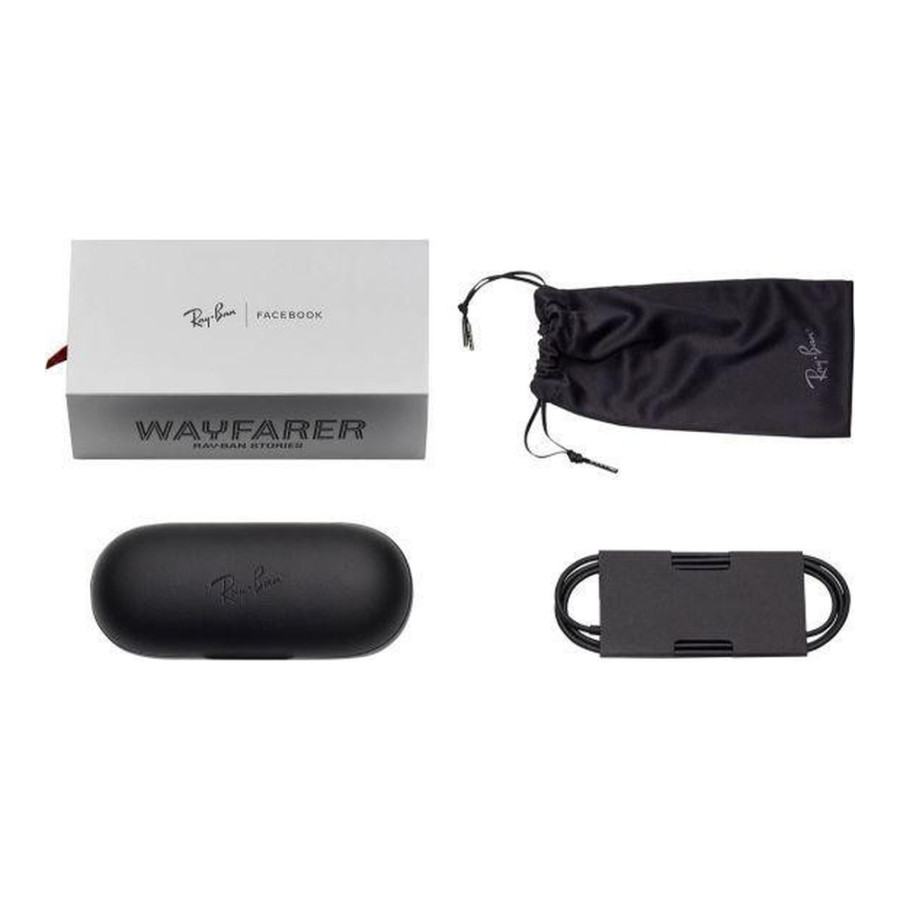 Ray-Ban Meta Wayfarer Shiny Black Frame Green Lenses (RW4006 601/71 50-22)