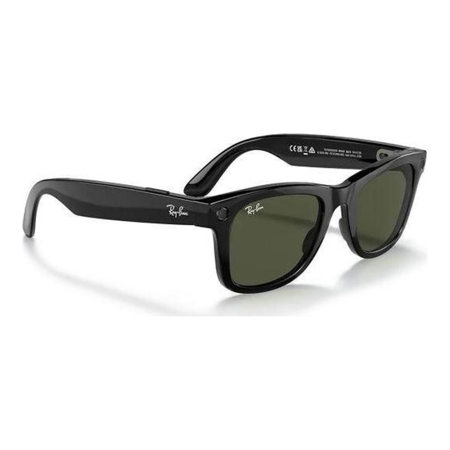 Ray-Ban Meta Wayfarer Shiny Black Frame Green Lenses (RW4006 601/71 50-22)