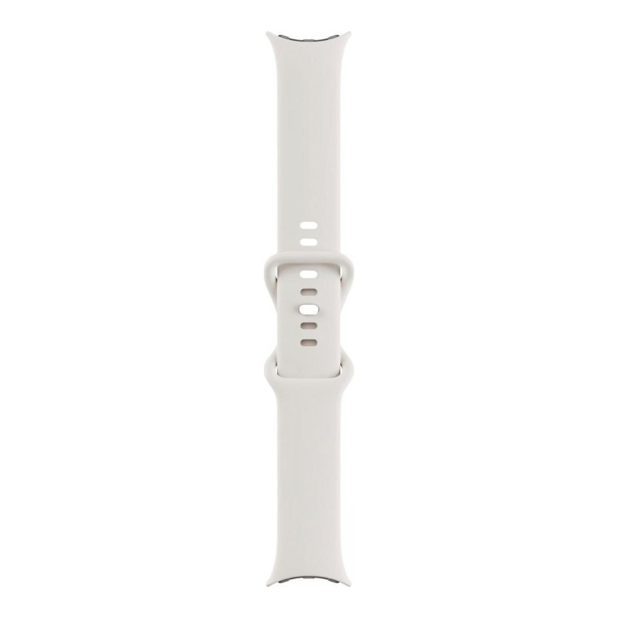 Google Pixel Watch Polished Silver Case/Chalk Active Band