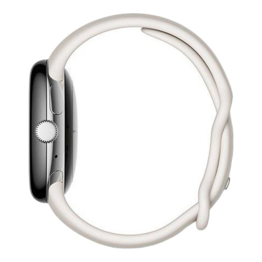 Google Pixel Watch Polished Silver Case/Chalk Active Band