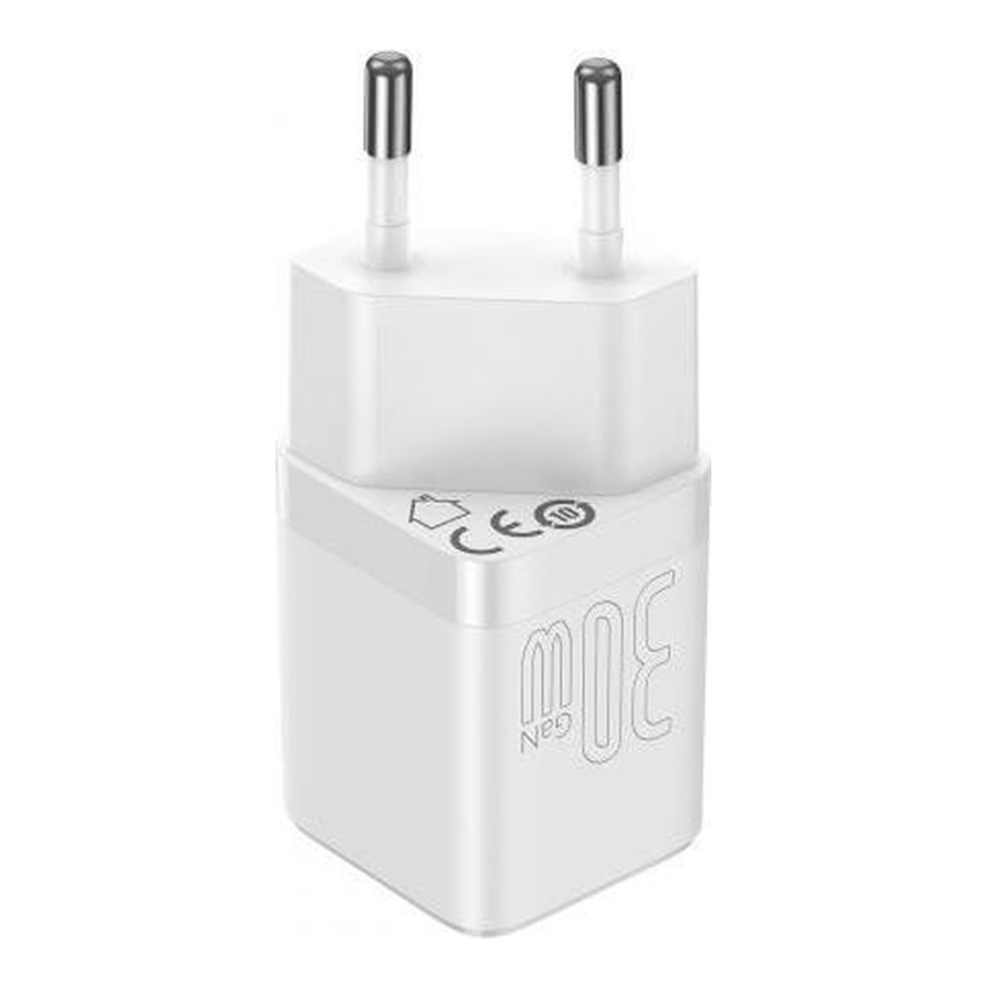 Baseus GaN3 Fast Charger Type-C 30W White (CCGN010102)