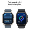 Apple Watch Ultra 3 GPS + Cellular 49mm Natural Tit. Case w. Anchor Blue Ocean Band (MEWH4)