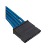 Corsair Premium Individually Sleeved SATA Cable, Type 4 (Generation 3) Blue