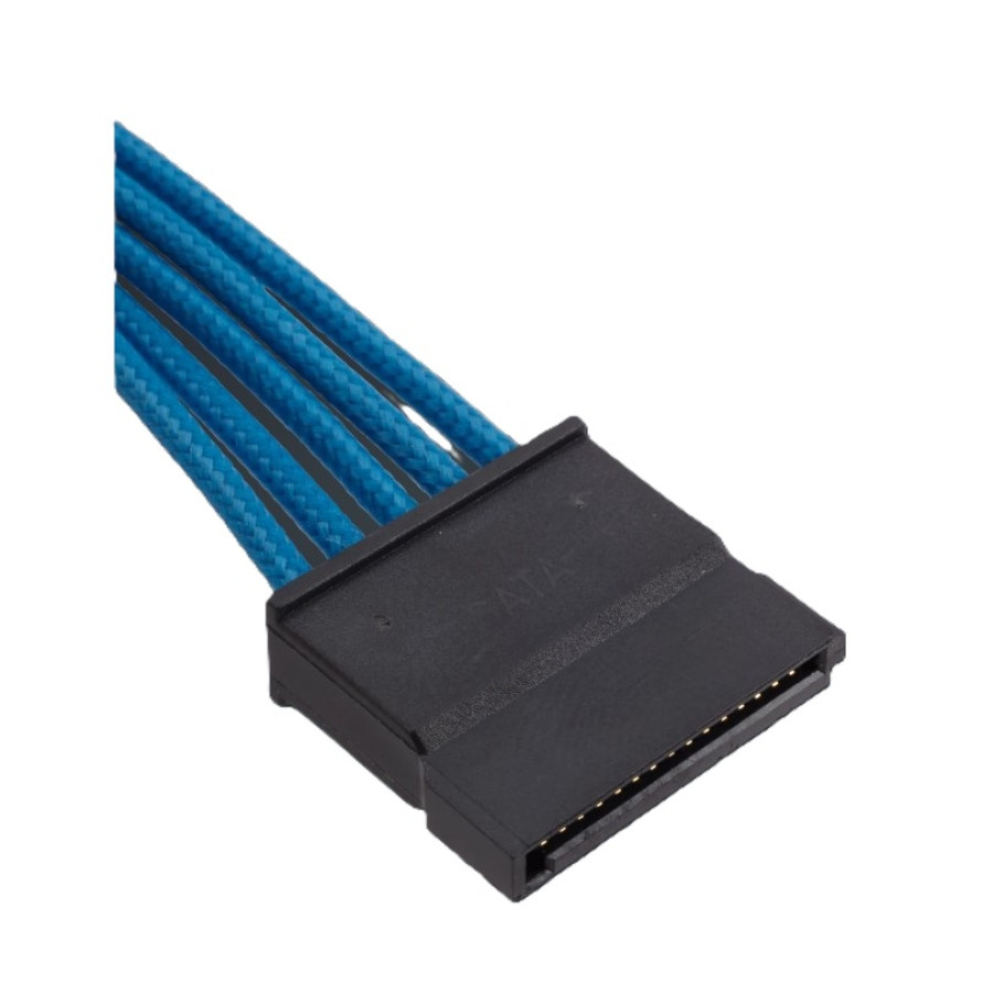Corsair Premium Individually Sleeved SATA Cable, Type 4 (Generation 3) Blue