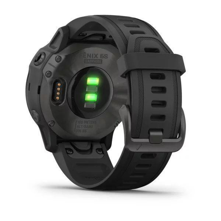 Garmin Fenix 6S Pro Sapphire Carbon Gray DLC with Black Band (010-02159-25/24, 010-02159-7F)