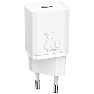 Мережевий зарядний пристрій 1Type-C Baseus Super Si 25W (CCSP020102) White