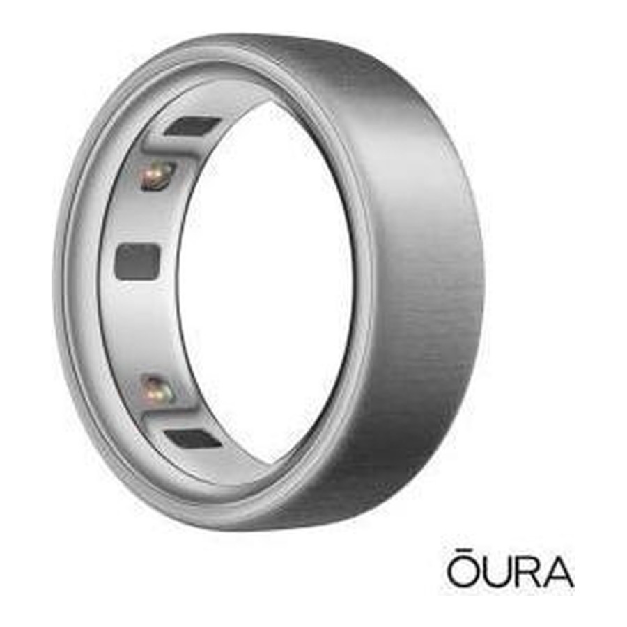 Oura Ring 4 Brushed Silver Size 12 (JZ90-54220-12)