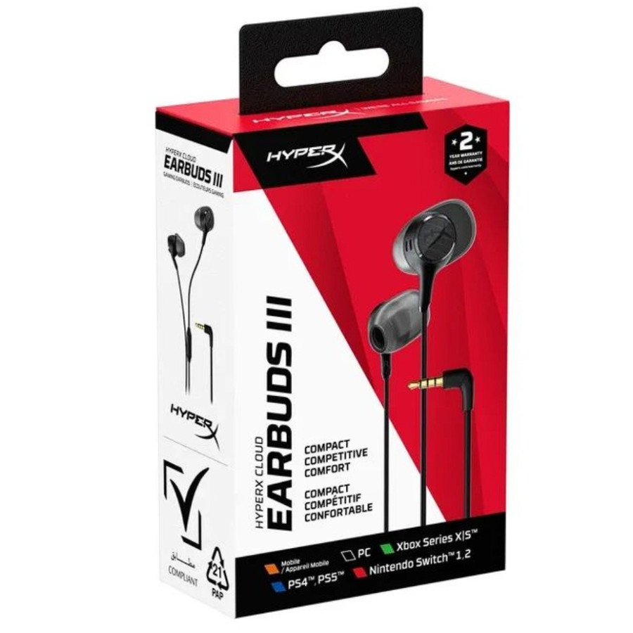 HyperX Cloud Earbuds III Wired Black (BN7R9AA)