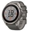 Garmin Fenix 9 Pro Solar 51mm Titanium with Pebble Gray/Silver Gray Silicone Band (010-04339-05/06/17)