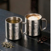 Quange Double-wall Pure Titanium Mug 420ml Silver (Ti201)