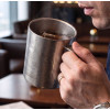 Quange Double-wall Pure Titanium Mug 420ml Silver (Ti201)