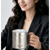 Quange Double-wall Pure Titanium Mug 420ml Silver (Ti201)