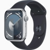 Apple Watch Series 9 GPS 45mm Silver Aluminum Case with Midnight Sport Band (MR9R3, MT593)