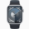 Apple Watch Series 9 GPS 45mm Silver Aluminum Case with Midnight Sport Band (MR9R3, MT593)