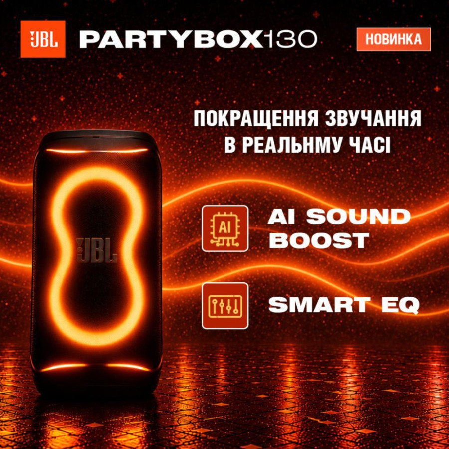 JBL PartyBox 130 White (JBLPB130WHTEP)