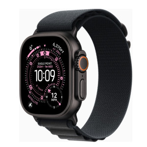 Apple Watch Ultra 3 GPS + Cellular 49mm Black Tit. Case w. Black Alpine Loop - Large (MF0X4)