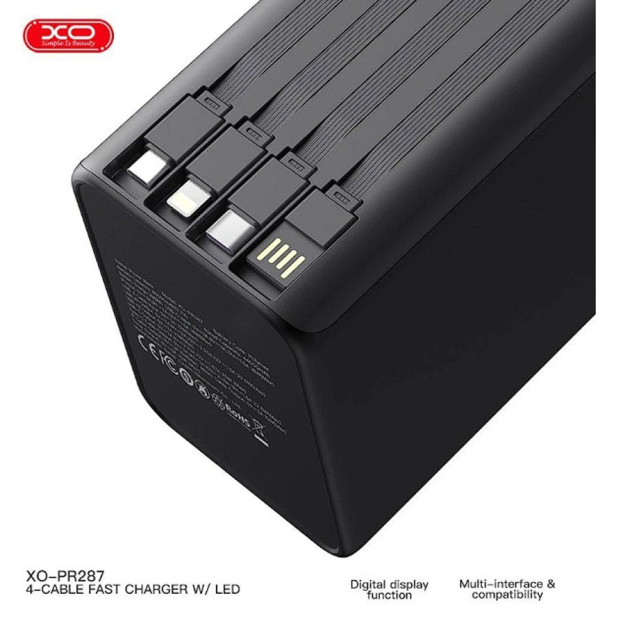 XO PR287 80000mAh 22.5W Black (XO-PR287-BK)