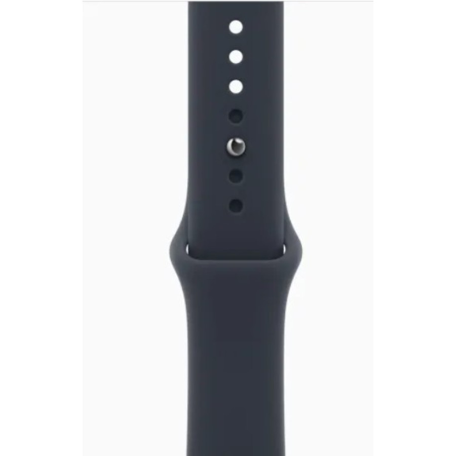 Apple Watch Series 12 GPS 46mm Space Gray Aluminum Case with Navy Blue Sport Band M/L (MJEJ4)