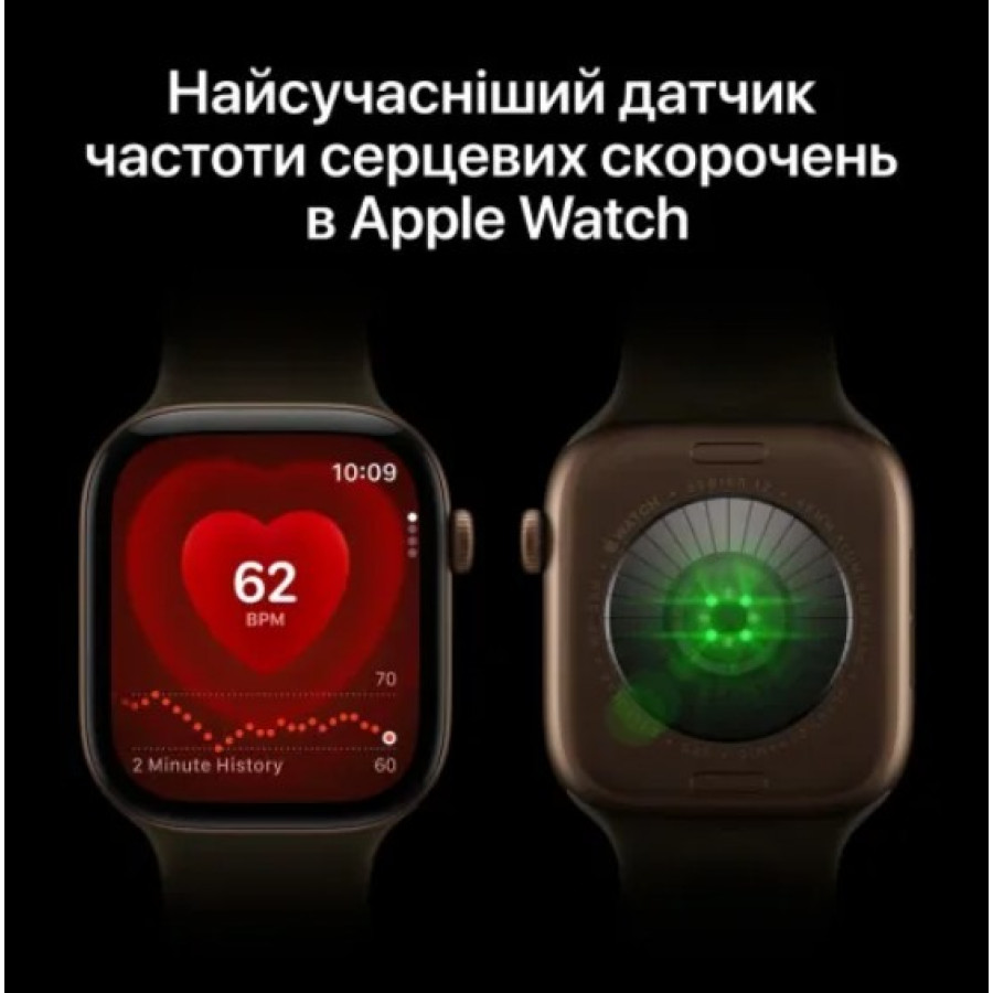Apple Watch Series 12 GPS 46mm Space Gray Aluminum Case with Navy Blue Sport Band M/L (MJEJ4)